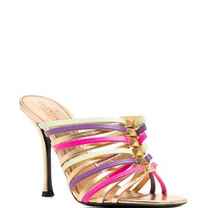 Valentino Garavani Rockstud Open Toe Stiletto Mules